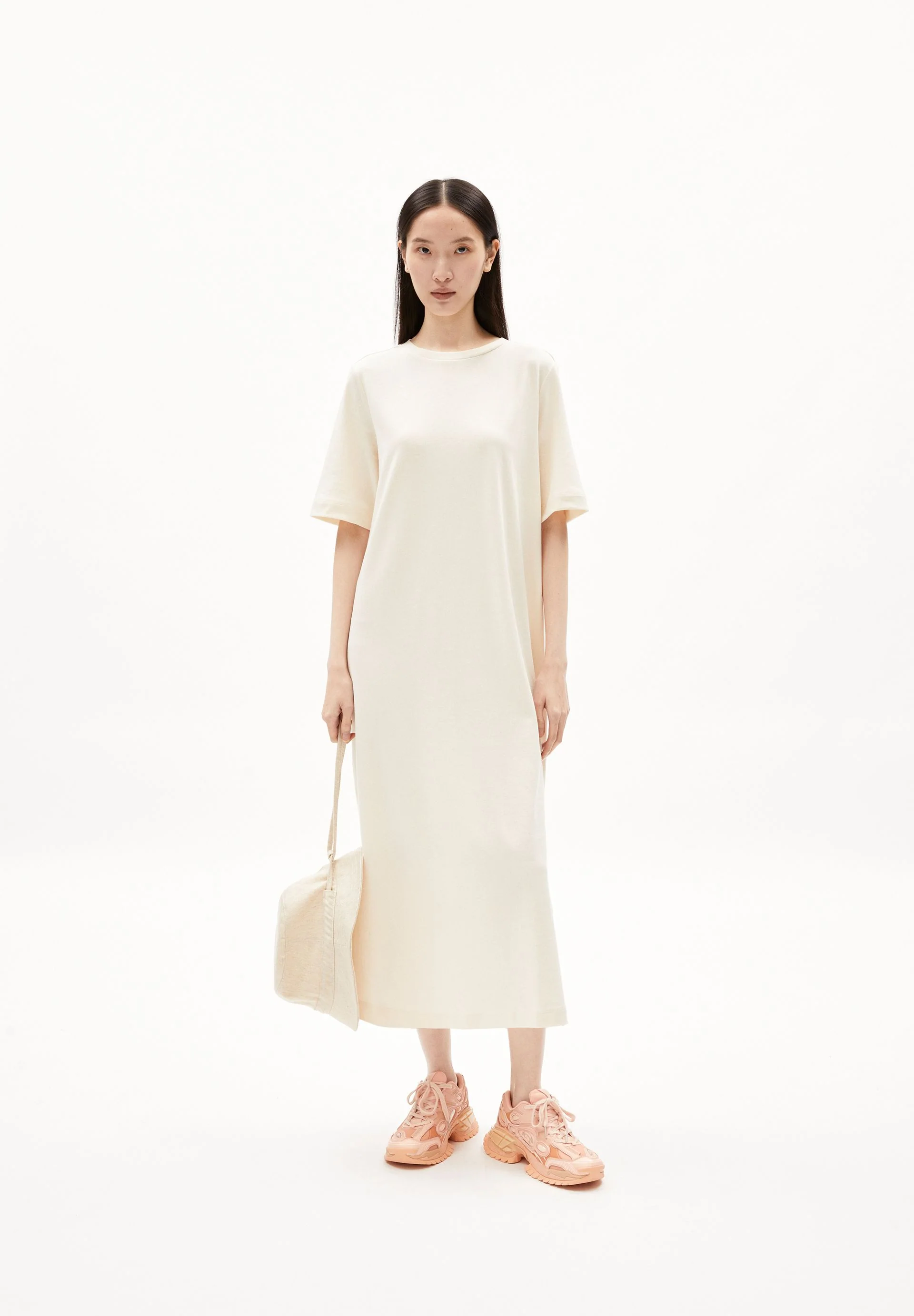 XELINAA JERSEY-MIDI-KLEID | undyed - Image 5