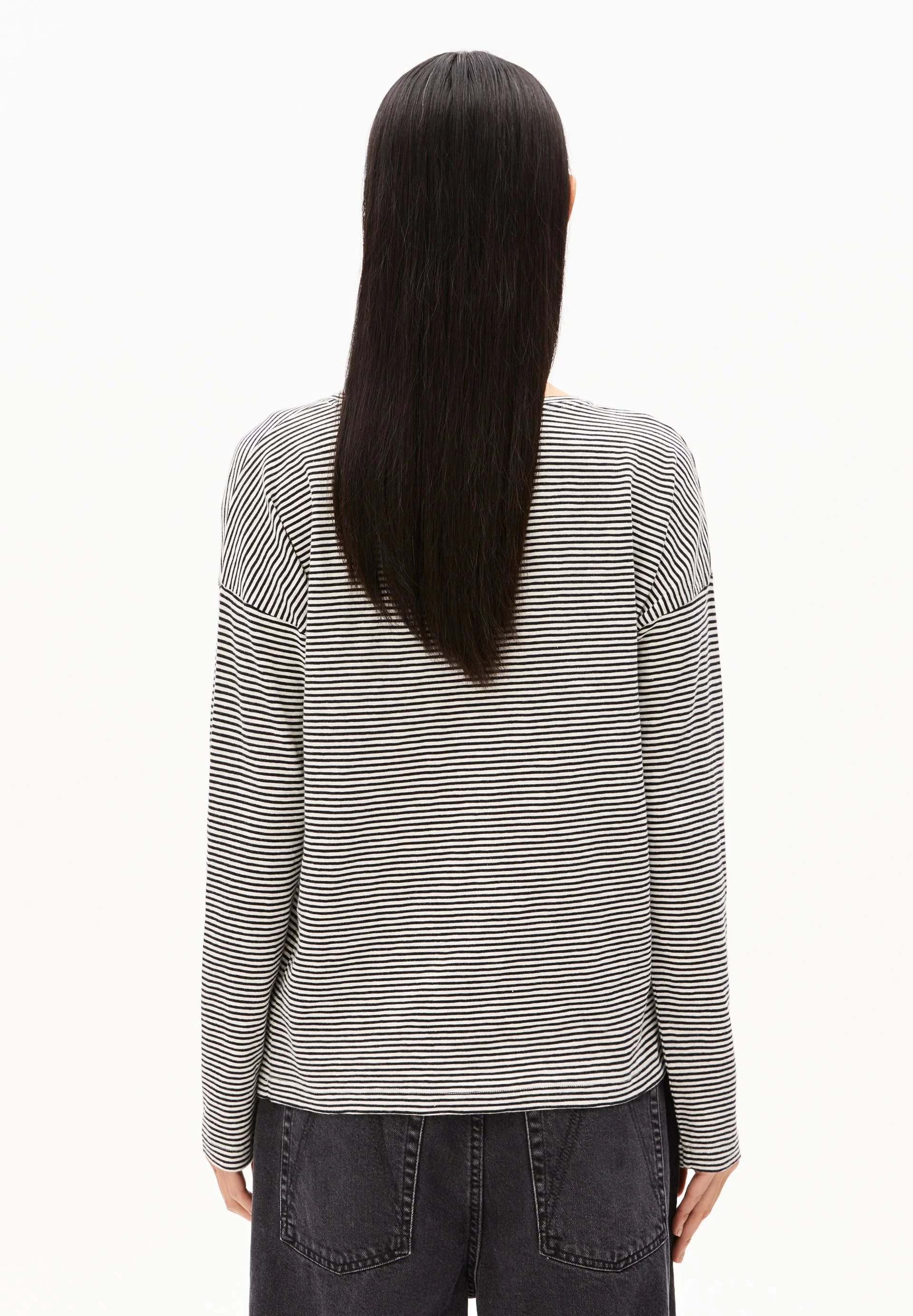 XIANAA GESTREIFTES LANGARMSHIRT | black-oatmilk - Image 2
