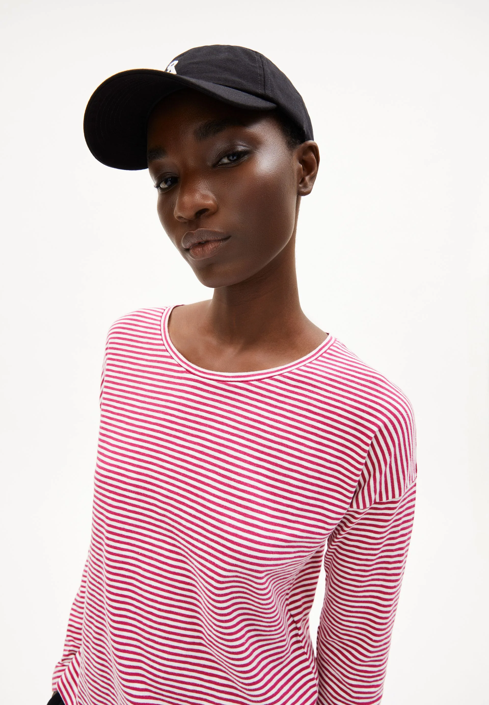 XIANAA GESTREIFTES LANGARMSHIRT | crushed berry-oatmilk - Image 3