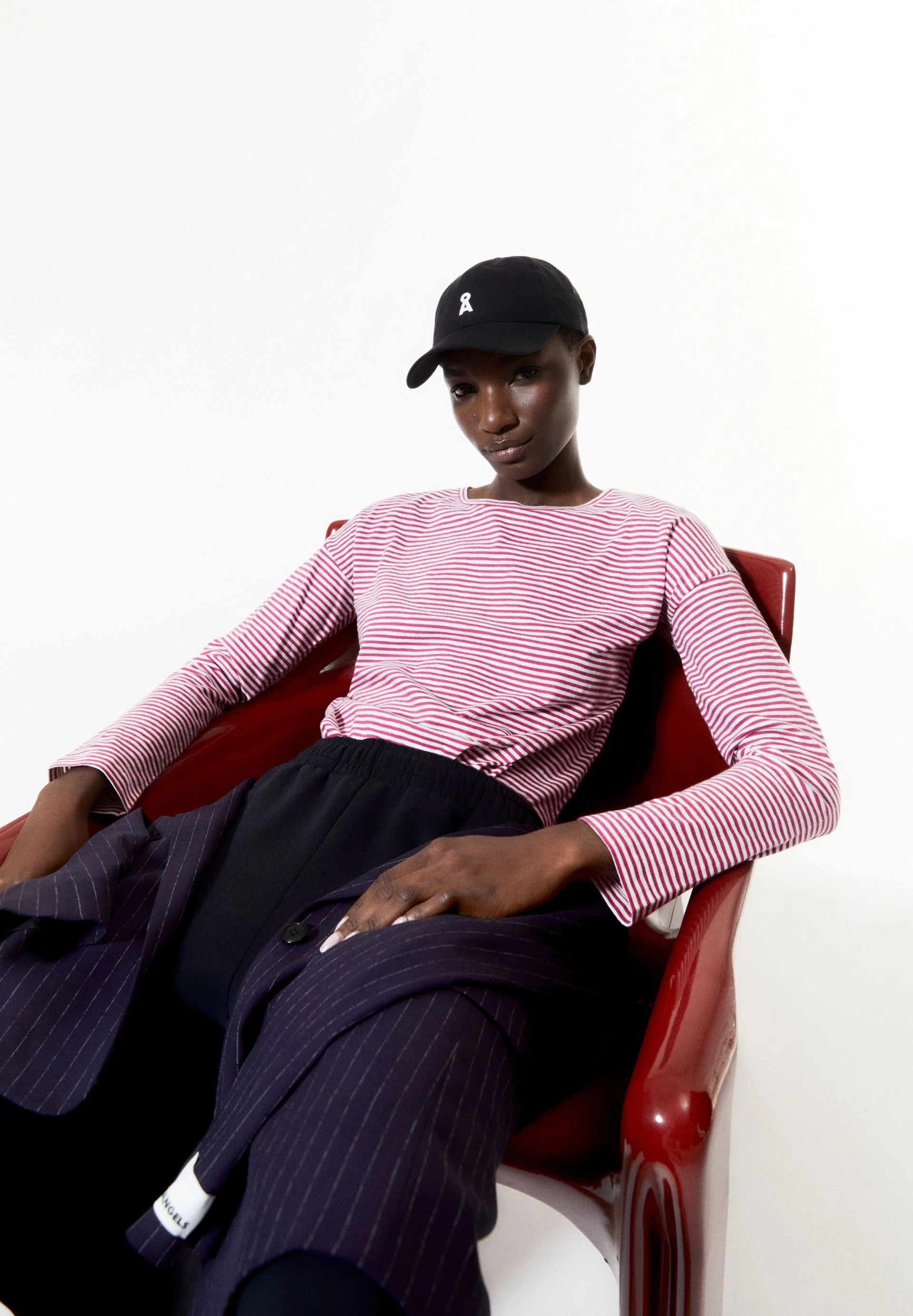 XIANAA GESTREIFTES LANGARMSHIRT | crushed berry-oatmilk - Image 4