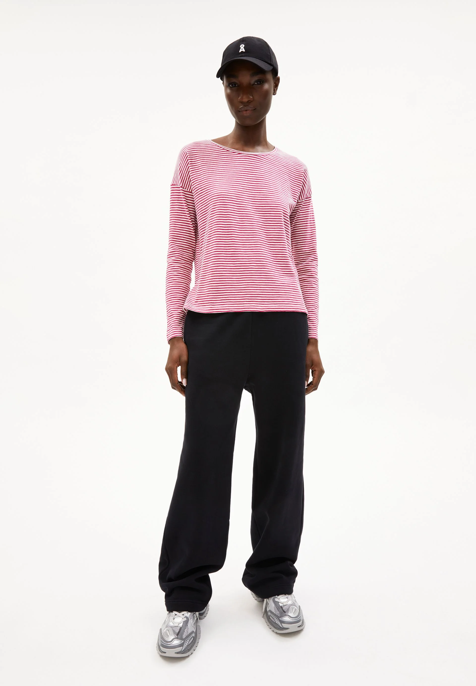 XIANAA GESTREIFTES LANGARMSHIRT | crushed berry-oatmilk - Image 5