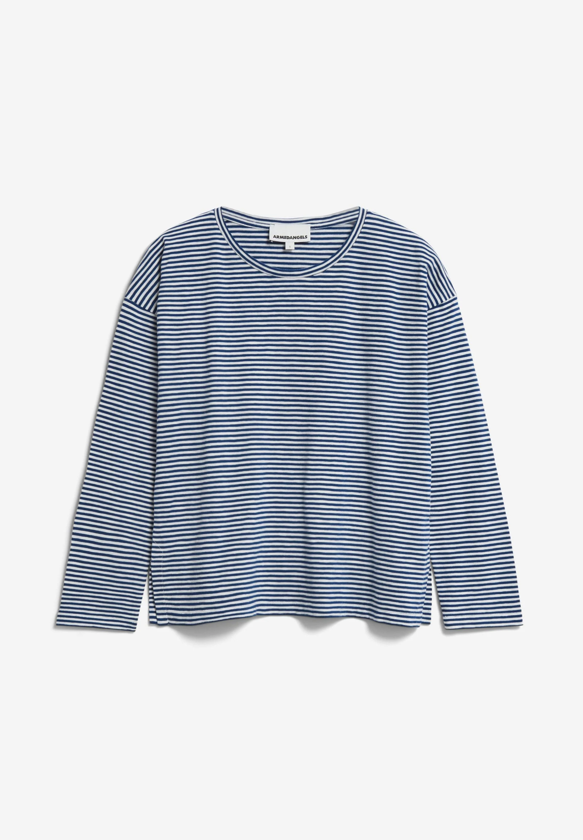 XIANAA GESTREIFTES LANGARMSHIRT | faded indigo-oatmilk - Image 6