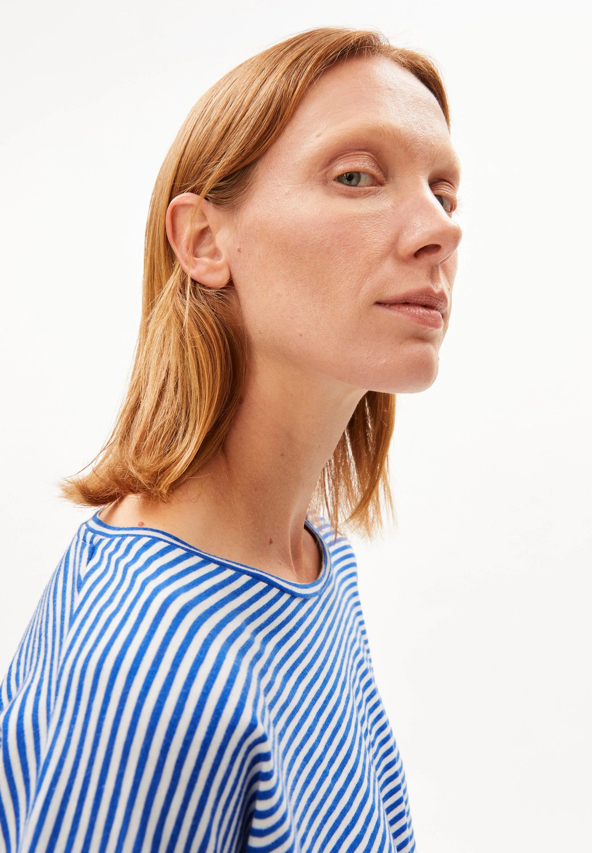 XIANAA GESTREIFTES LANGARMSHIRT | oatmilk-dynamo blue - Image 3