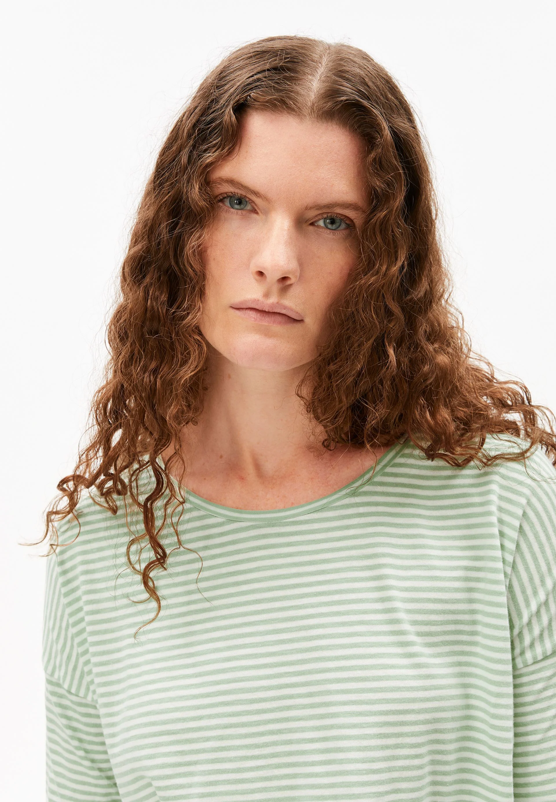 XIANAA GESTREIFTES LANGARMSHIRT | oatmilk-foam - Image 3