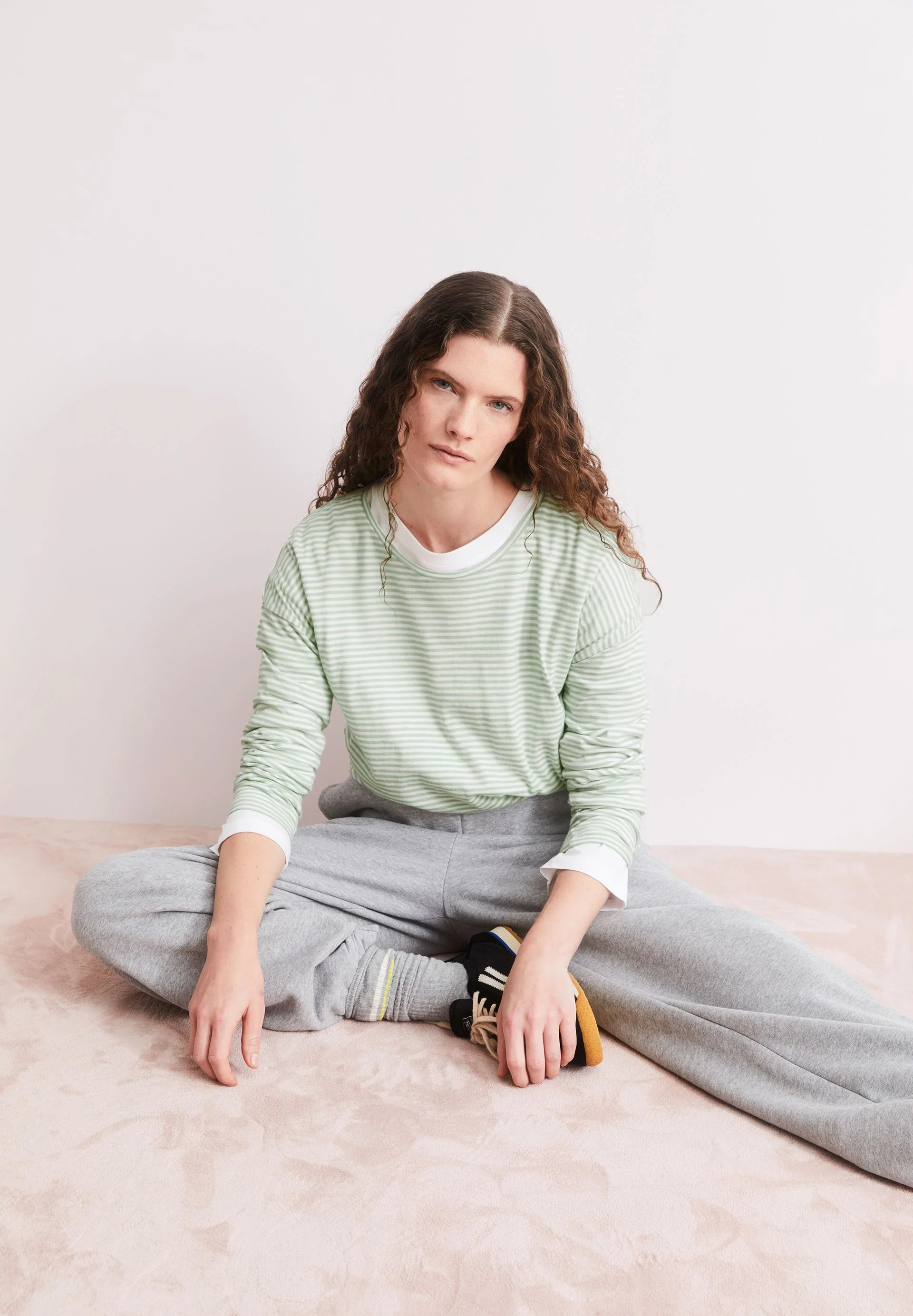 XIANAA GESTREIFTES LANGARMSHIRT | oatmilk-foam - Image 4