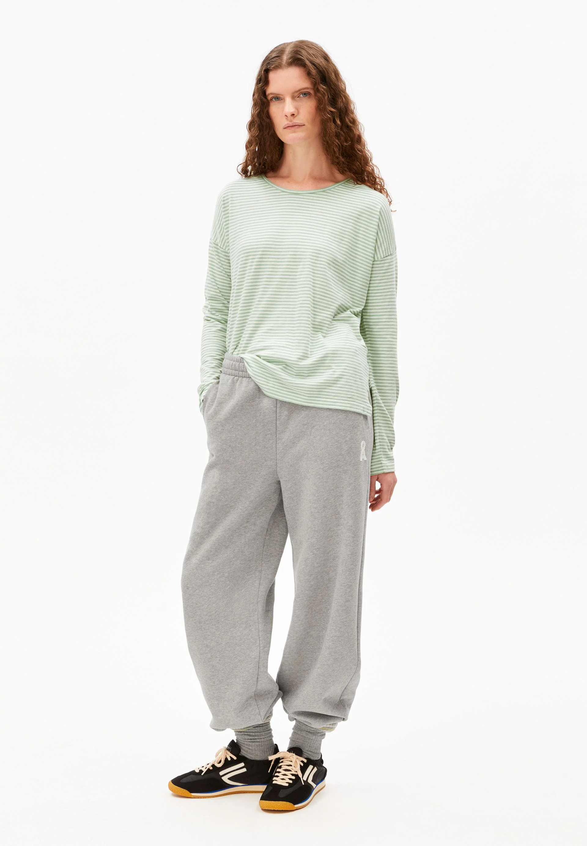 XIANAA GESTREIFTES LANGARMSHIRT | oatmilk-foam - Image 5