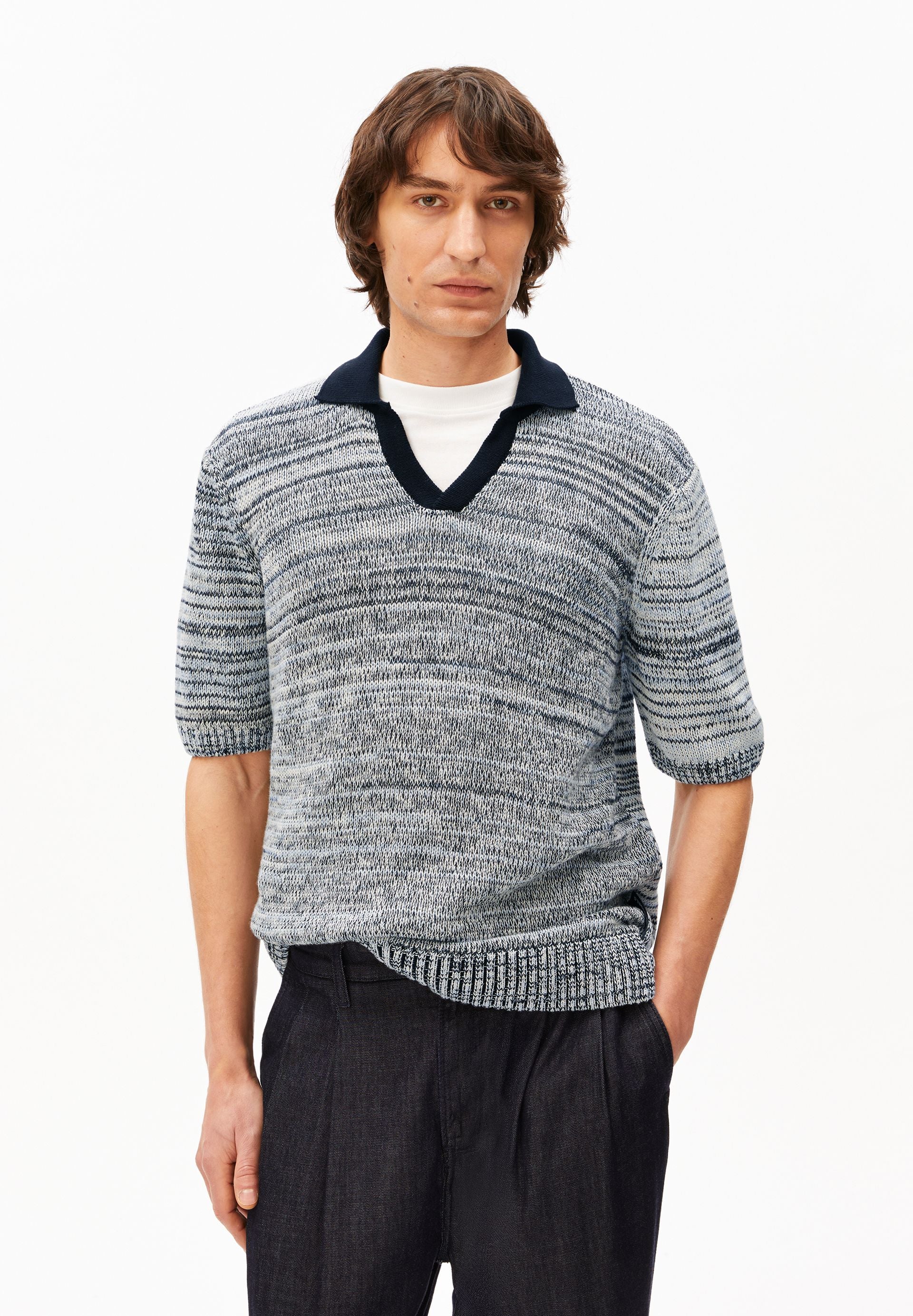 YARNMIX KNIT POLOSHIRT - Image 2