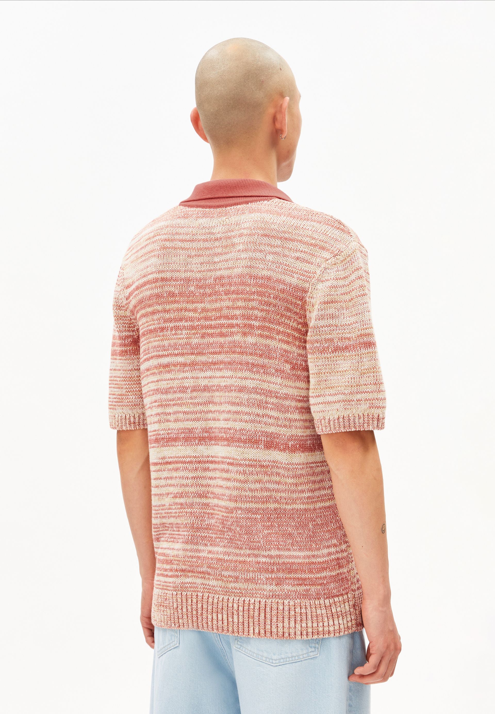 GARN-MIX POLOSHIRT | tabasco red-oatmilk-sunflower - Image 2