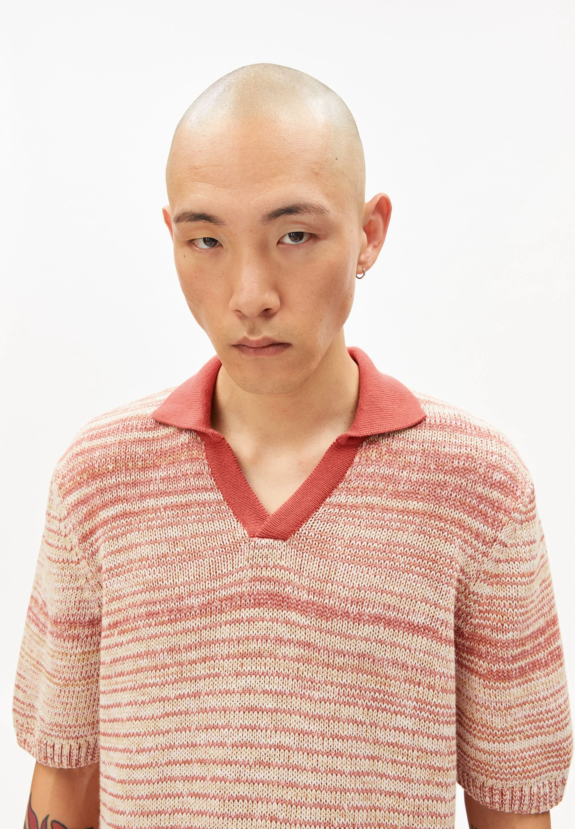 GARN-MIX POLOSHIRT | tabasco red-oatmilk-sunflower - Image 3