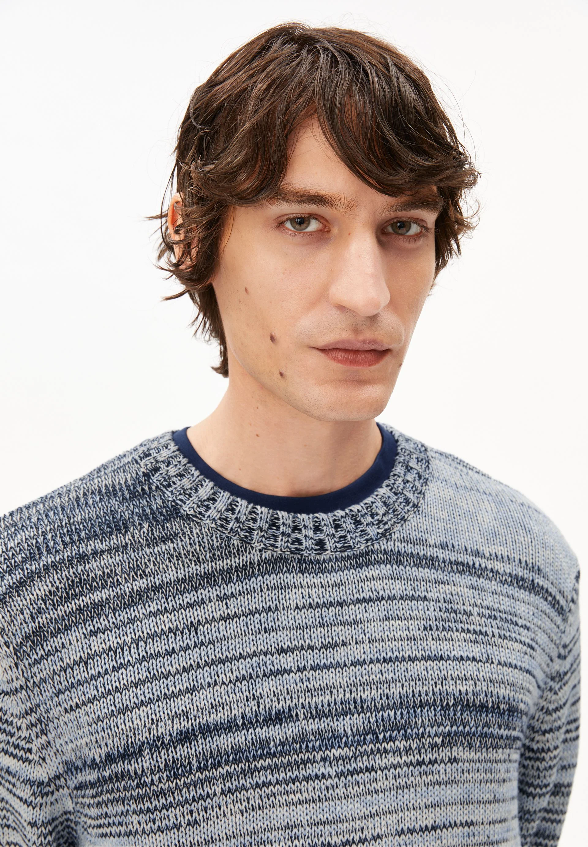 GARN-MIX STRICKPULLOVER | black-oatmilk-wedgwood - Image 3