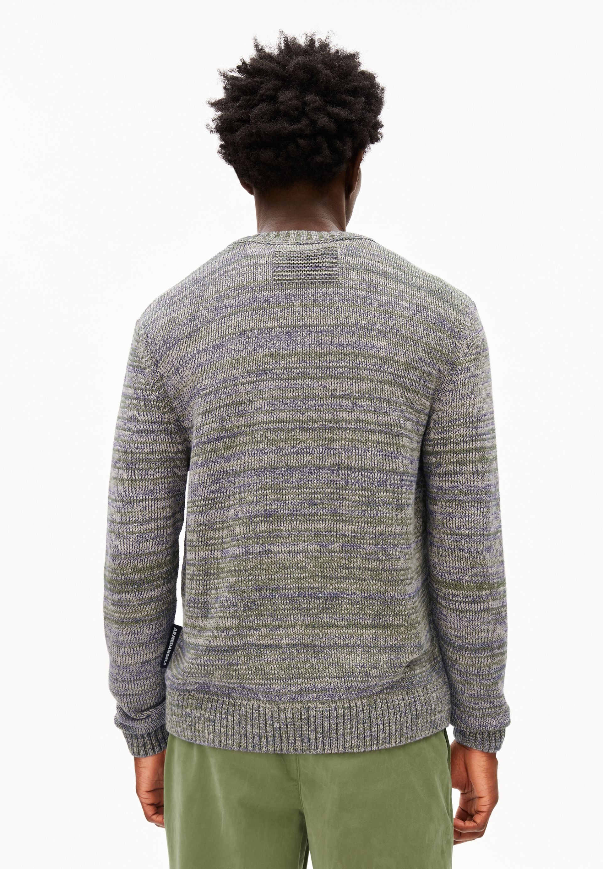 GARN-MIX STRICKPULLOVER | fatigue green-pungent purple - Image 2