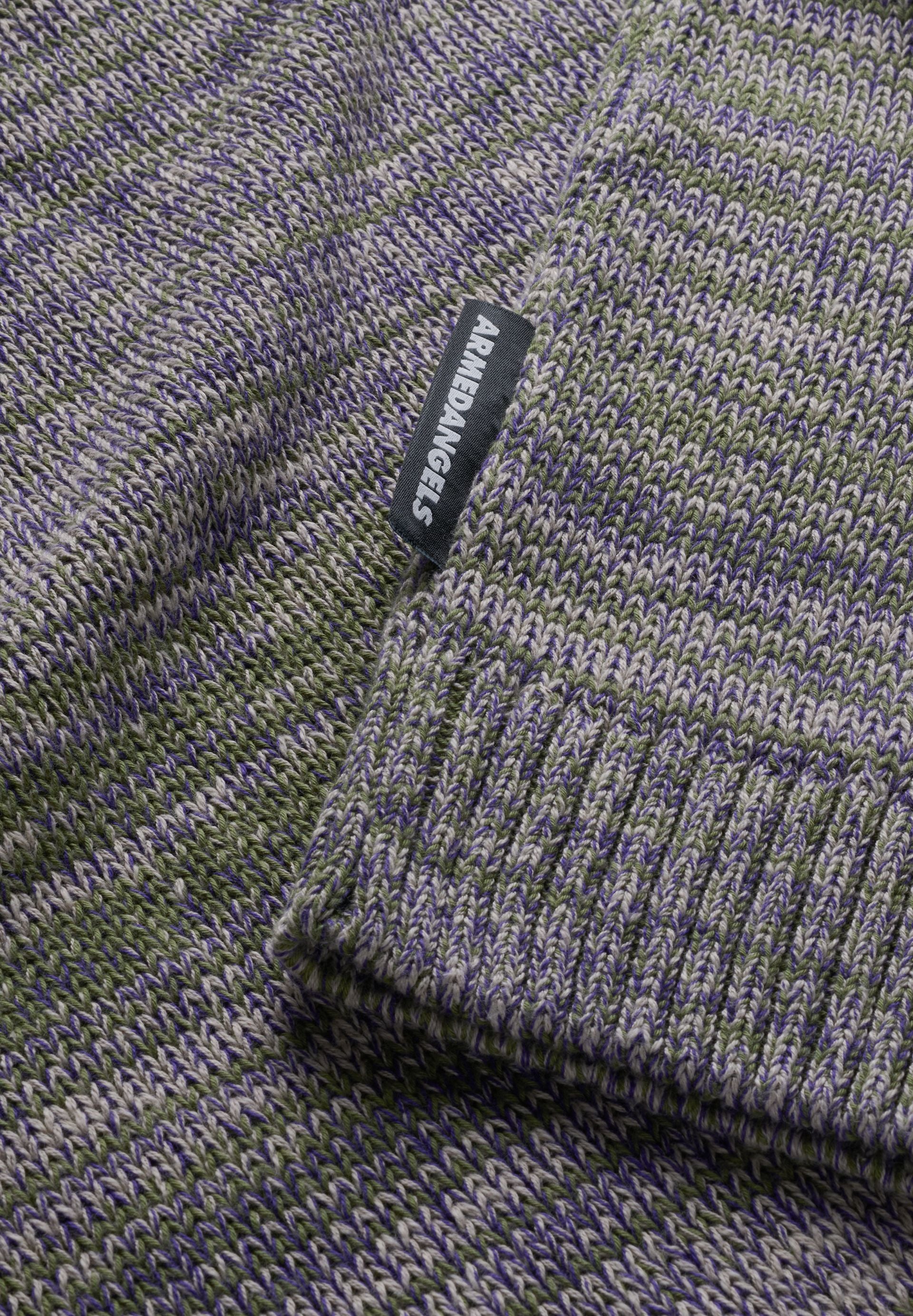 GARN-MIX STRICKPULLOVER | fatigue green-pungent purple - Image 6