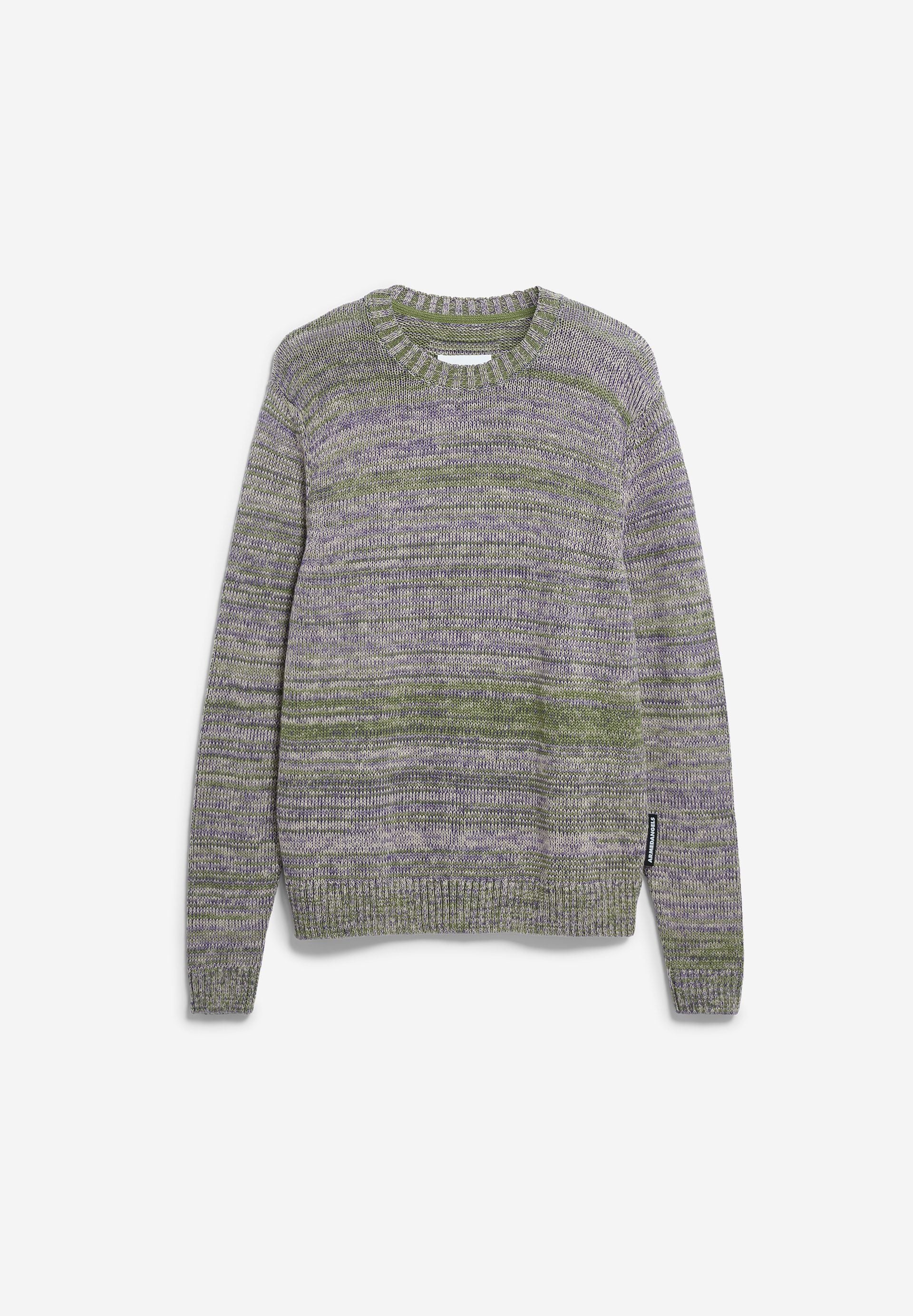 GARN-MIX STRICKPULLOVER | fatigue green-pungent purple - Image 7