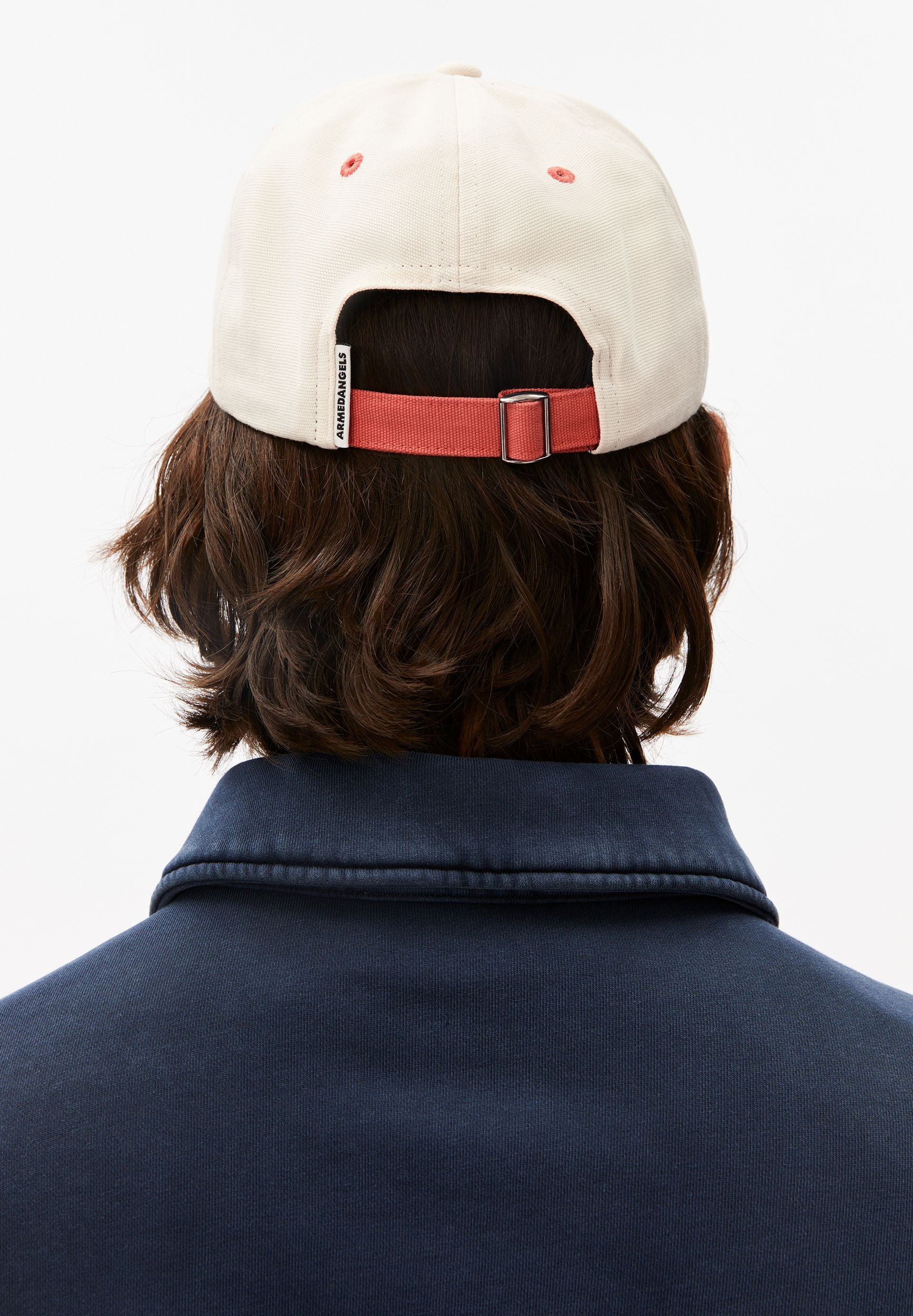 YENAAS COLORBLOCK KAPPE | oatmilk-tabasco red - Image 3