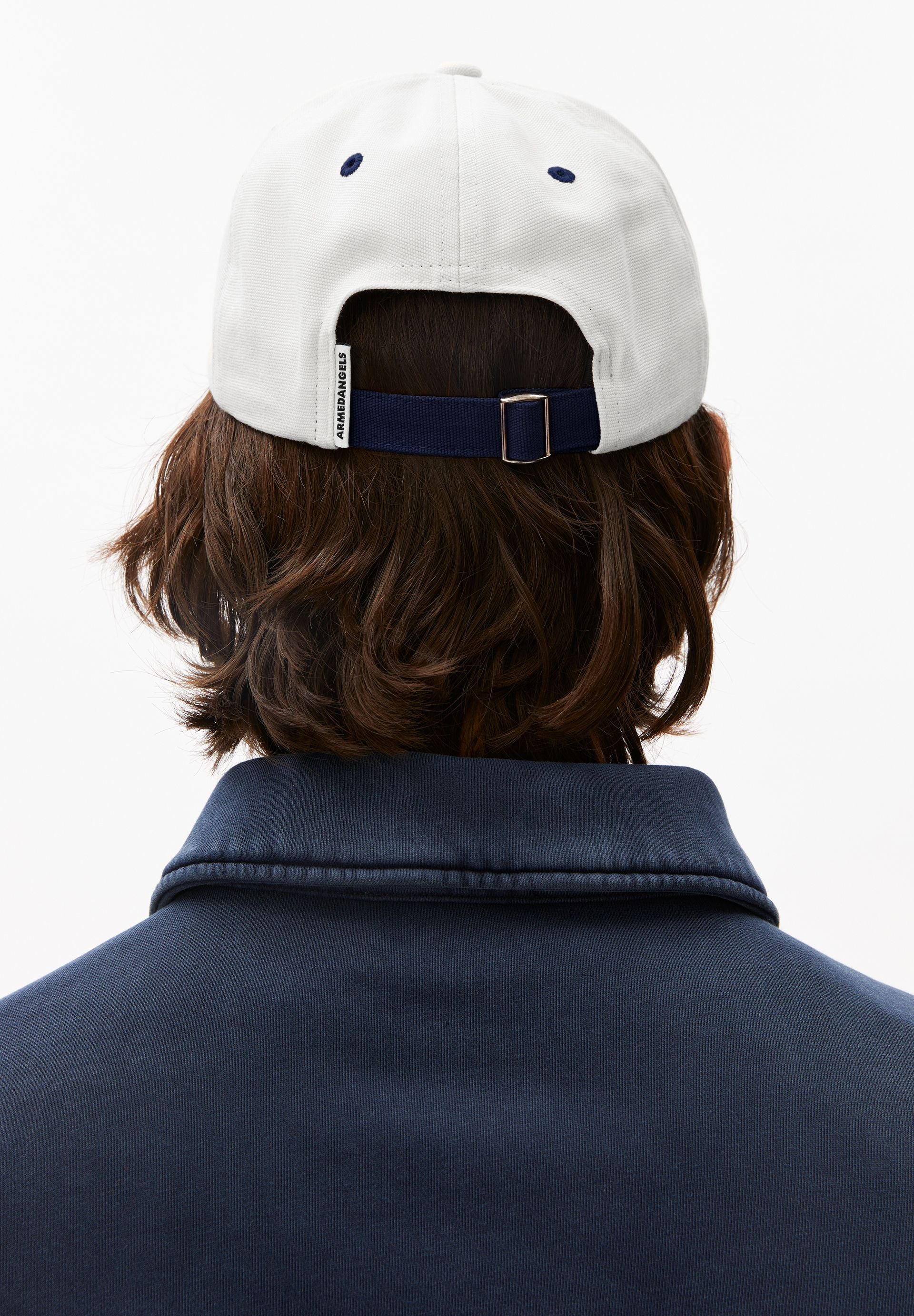 YENAAS COLORBLOCK KAPPE | oatmilk-tinted navy - Image 3
