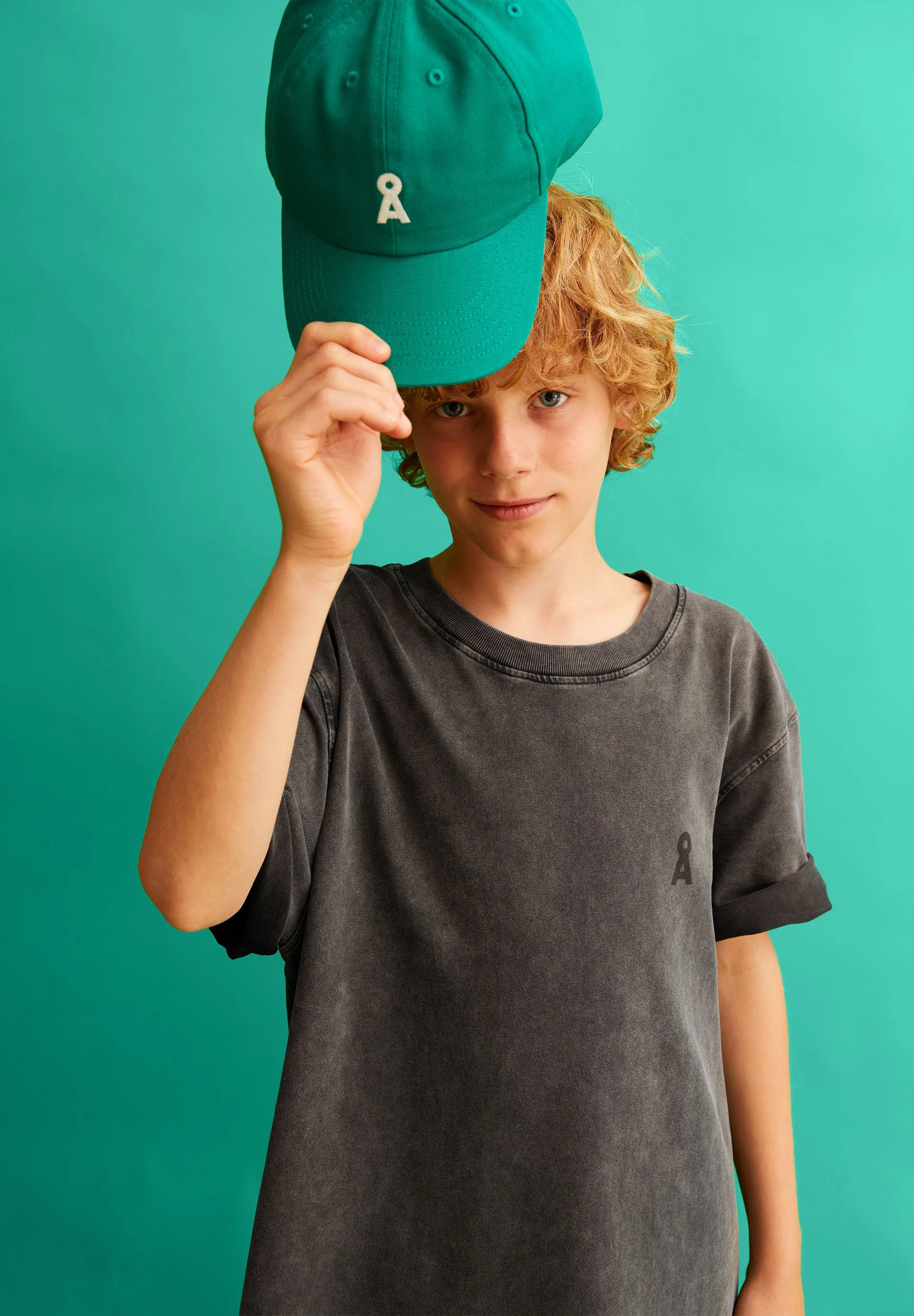 YENAAS KIDS KAPPE | emerald green - Image 5