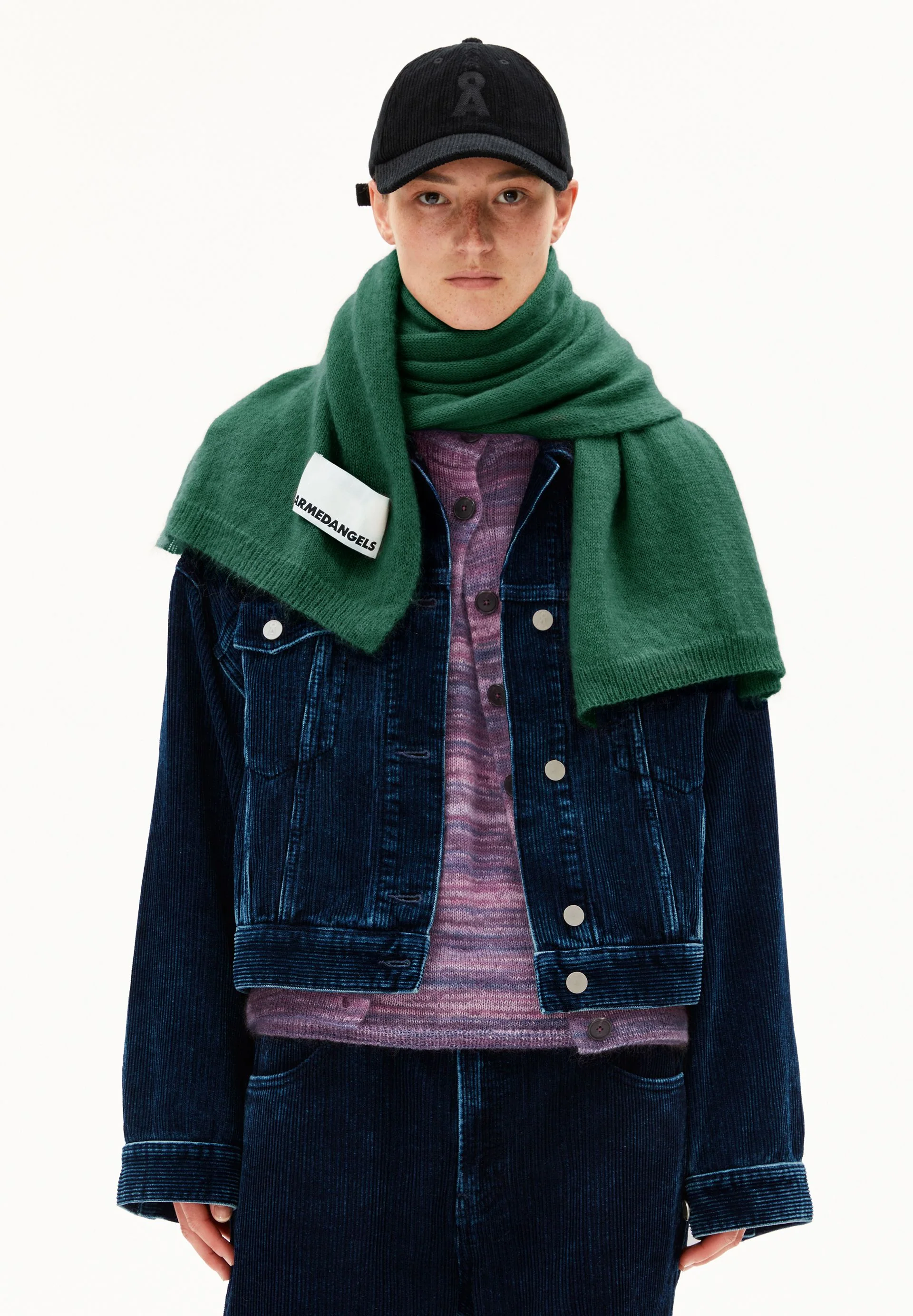 YUKINAA SOLID SCHAL | emerald green - Image 2