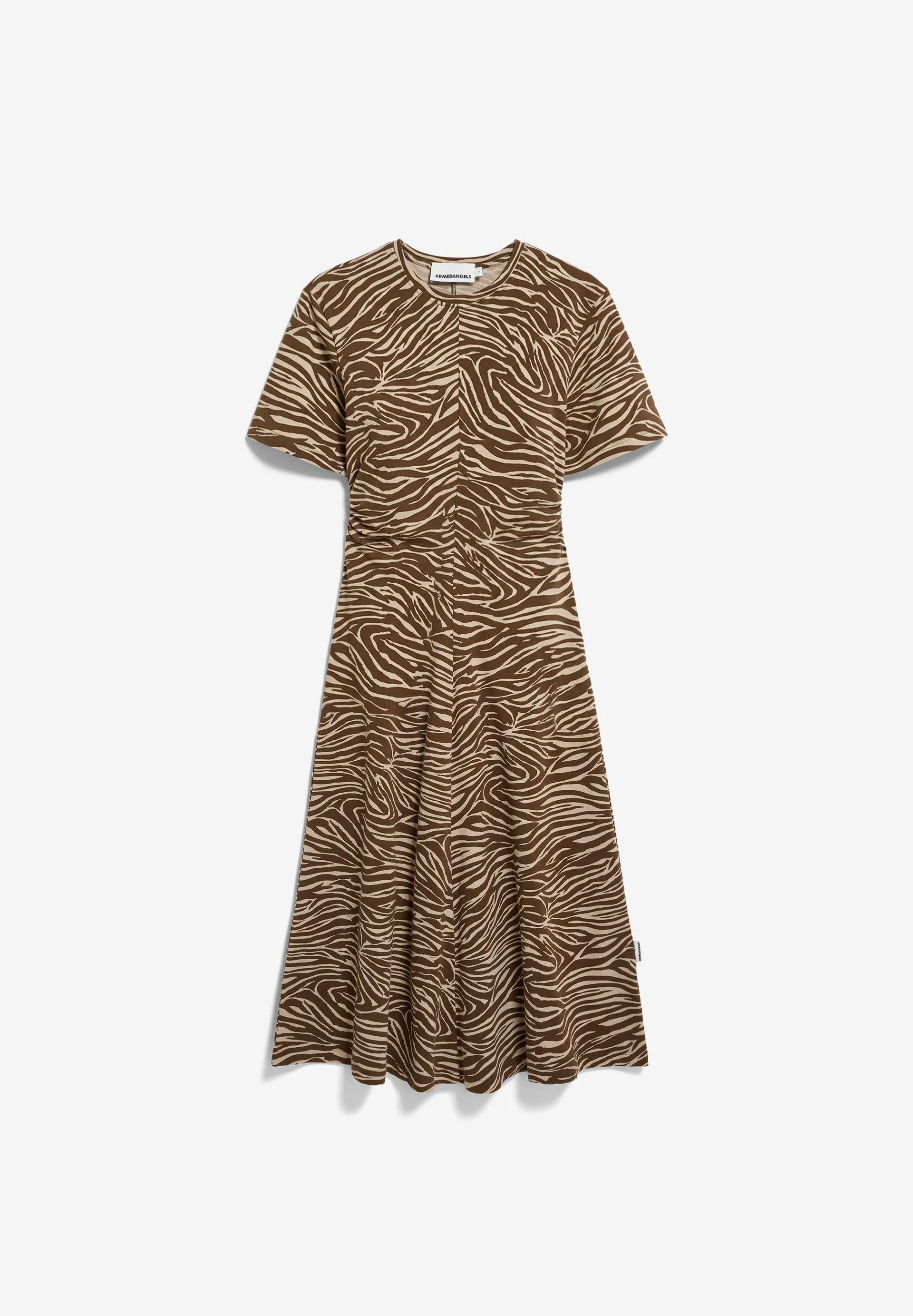 ZEBRA MUSTER JERSEY-MIDI-KLEID | sandstone - Image 6
