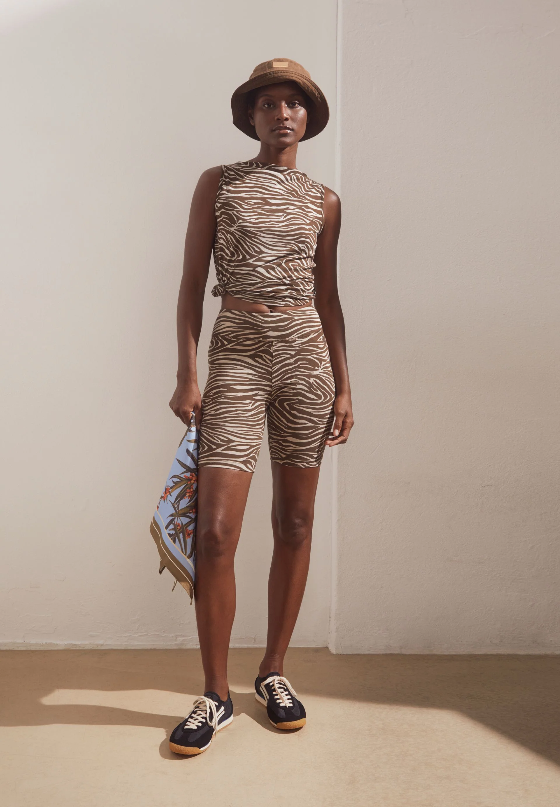 ZEBRA MUSTER U-BOOT-AUSSCHNITT TOP | sandstone - Image 4