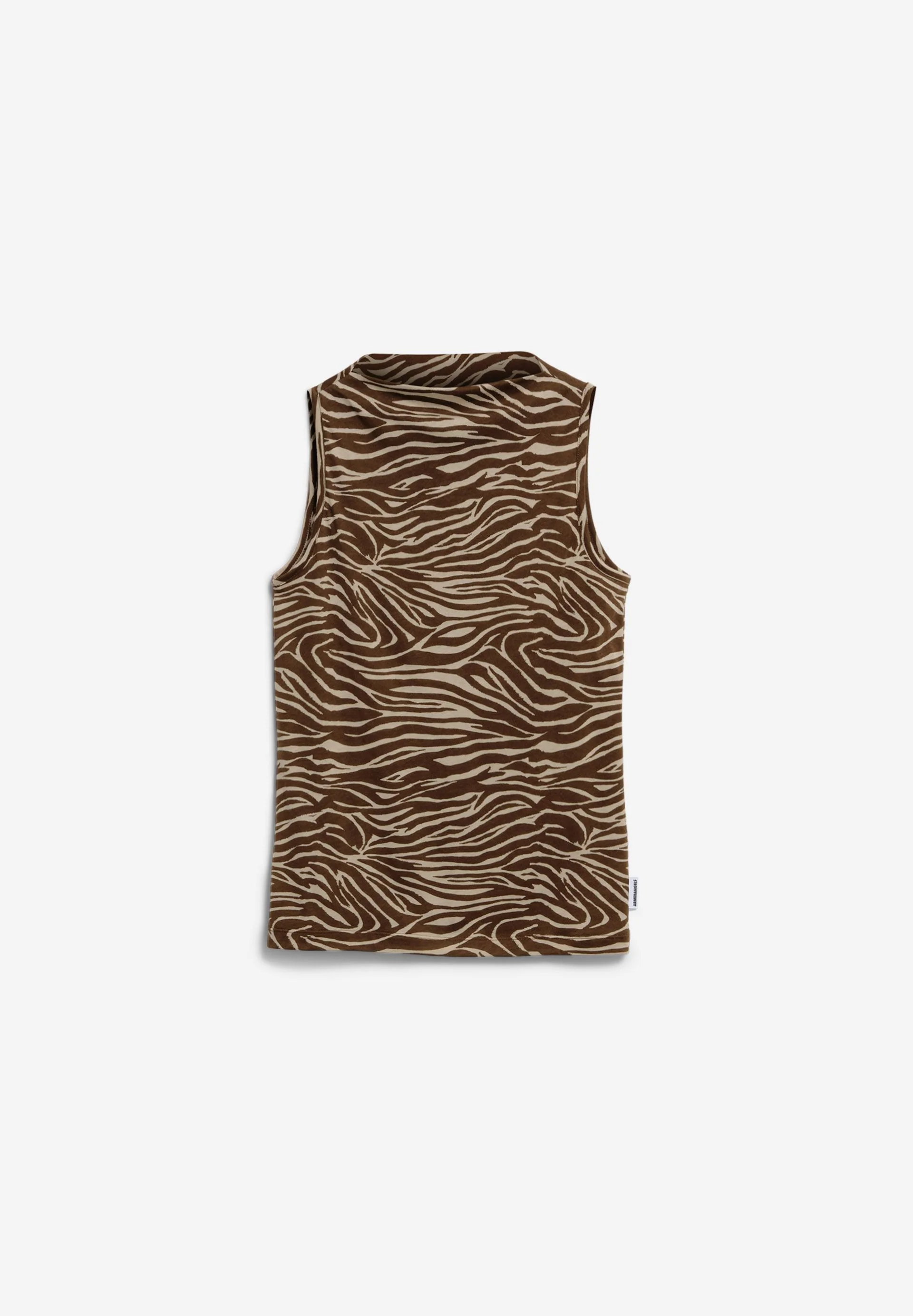 ZEBRA MUSTER U-BOOT-AUSSCHNITT TOP | sandstone - Image 6
