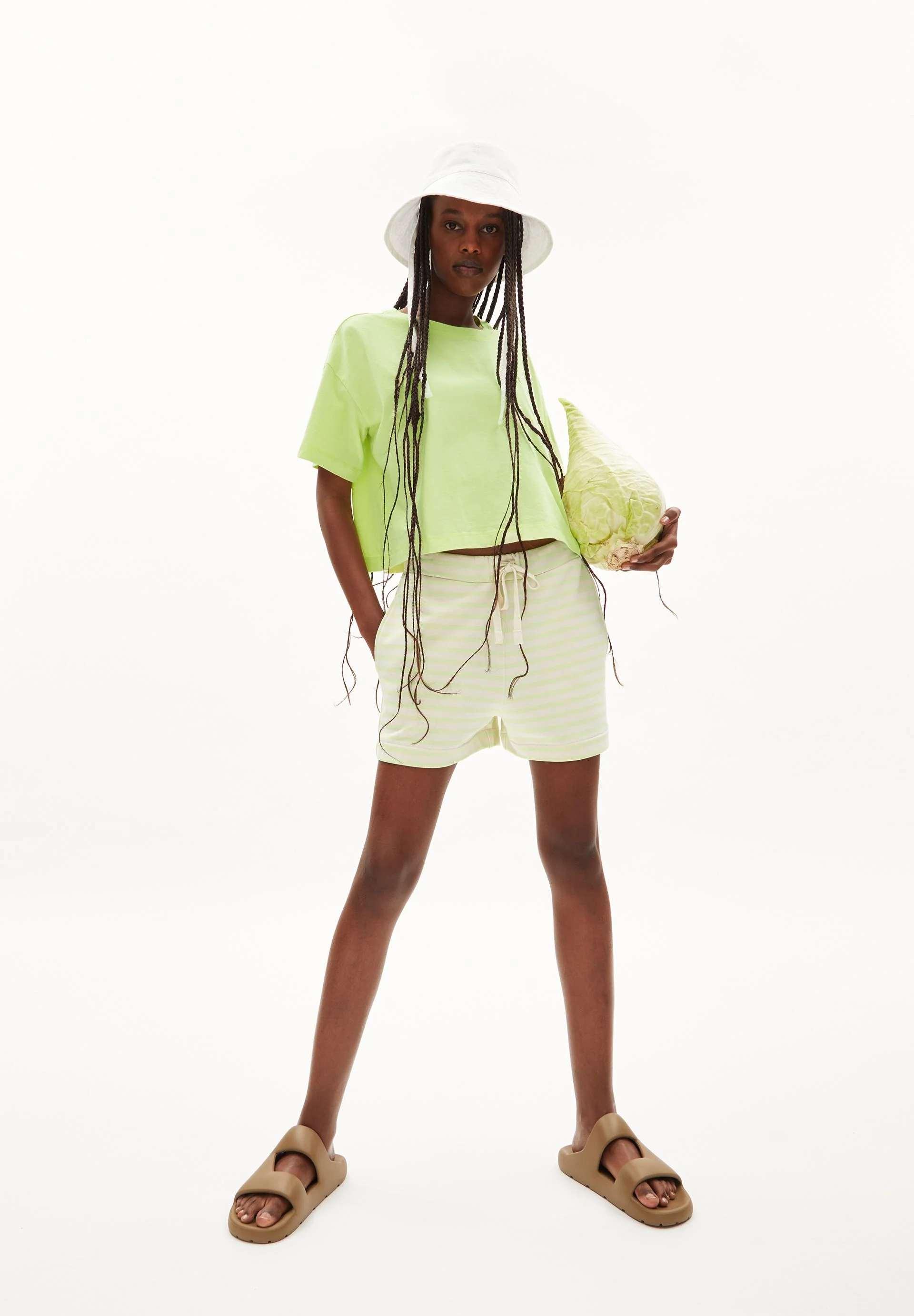 ZIRAA STRIPE | light lime-undyed - Image 4