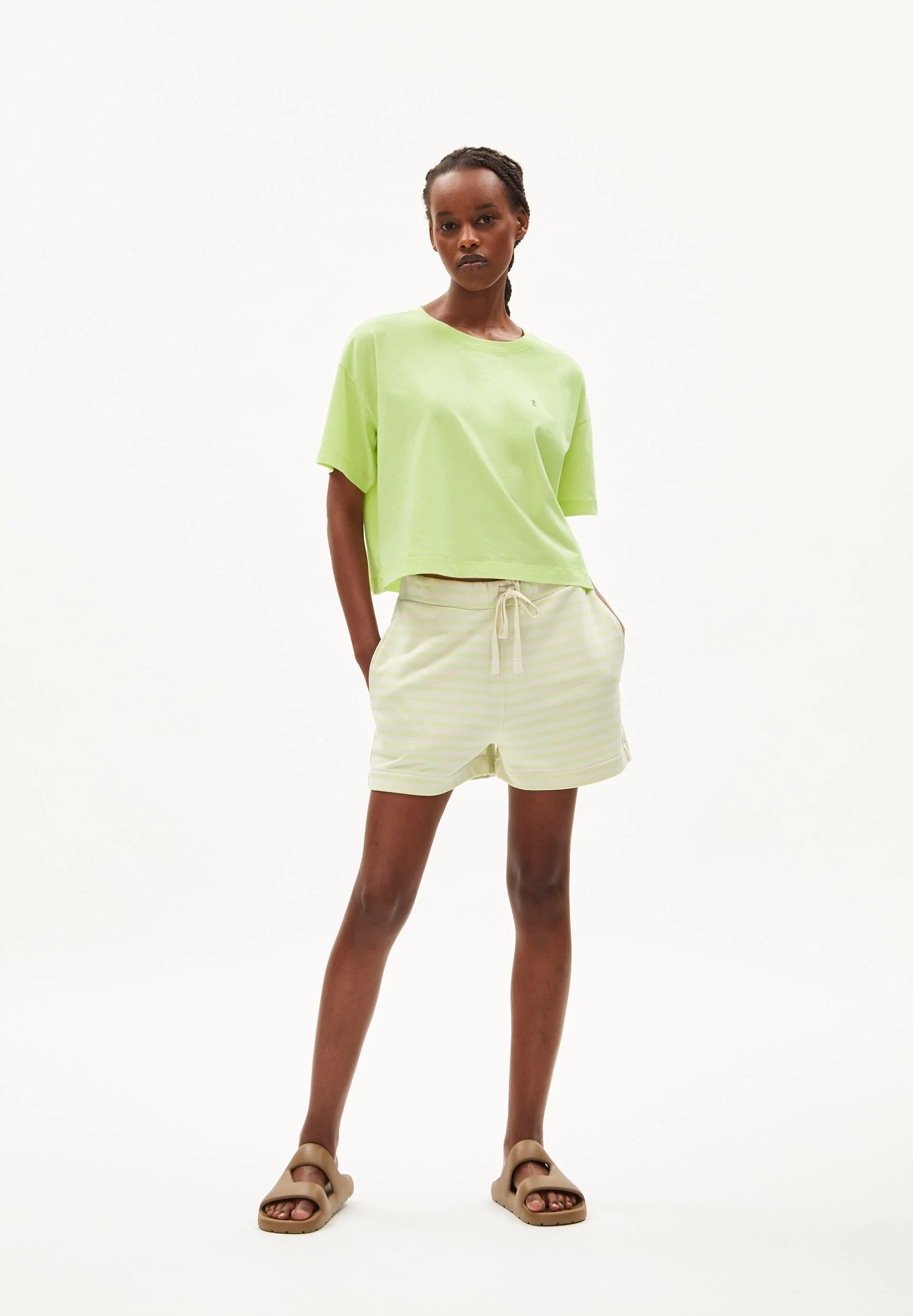ZIRAA STRIPE | light lime-undyed - Image 5